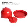 Küken-Trinknapf, hohe Kapazität, automatischer, abnehmbarer Geflügeltränke aus Kunststoff für Haustiere