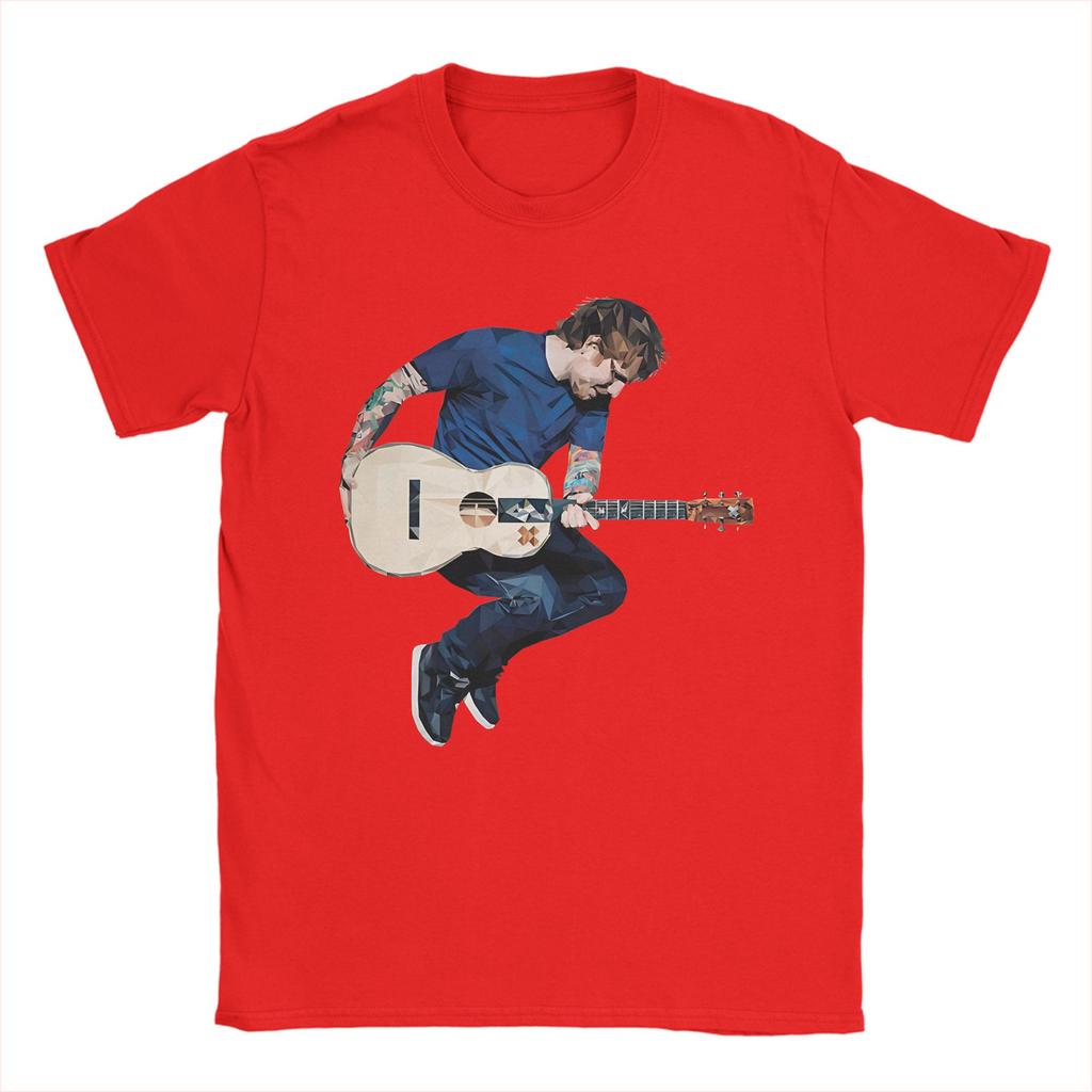Unisex Ed Sheeran T Shirts  Pure Cotton Clothes Unique Short Sleeve Crew Neck Tees Plus Size TShirt