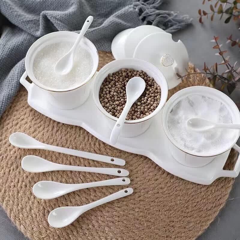 Mini Ceramic Long Handle Coffee and Dessert Spoon