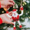 Christmas Extendable Santa Claus Snowman Pendants Christmas Decoration for Home Xmas Tree Hanging Ornaments New Year Kids Gifts