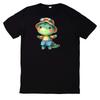T-Shirt Niedliches Dinosaurier In Der Poolparty