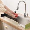 1/2pcs Silicone Sink Baffle Splash Guard Oil-Proof with Suction Cup Pool Water Baffle Plate Kitchen Supplies Waterproof Screen