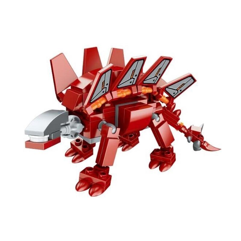 553 sztuk/zestaw 6 w 1 Dinozaur Robot Klocki Cegła DIY Model dinozaura Zabawki edukacyjne dla dzieci Prezent 1414