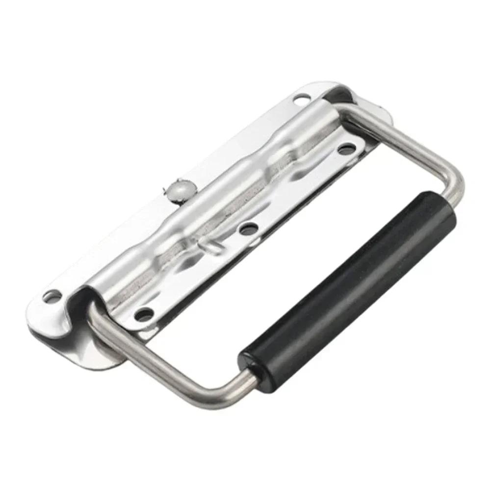 Spring Pull Handle Made from 304 Stainless Steel for Tool Boxes Cabinets Featuring Automatic Rebound Mechanism
