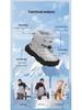 Jeep Kids' High-Top Winter Sports Shoes 2025, Fleece-Lined & Non-Slip, Girls' Outdoor Thick Cotton Shoes
