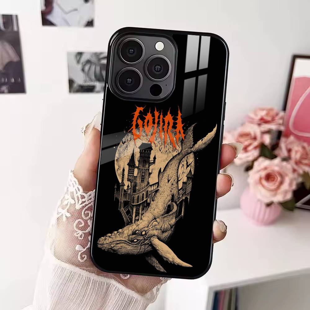 fashion G-gojiras band Phone Case For iPhone 17 16 15 14 13 12 Pro Max Plus for Magsafe Mirror Wireless Magnetic Cover