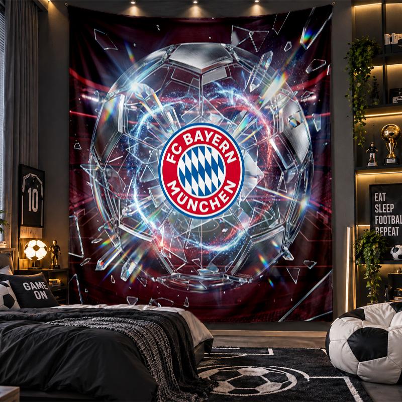 Arazzo da Appendere alla Parete Tessuto con Stampa del Bayern Monaco per Soggiorno Camera da Letto Decorazione per la Casa
