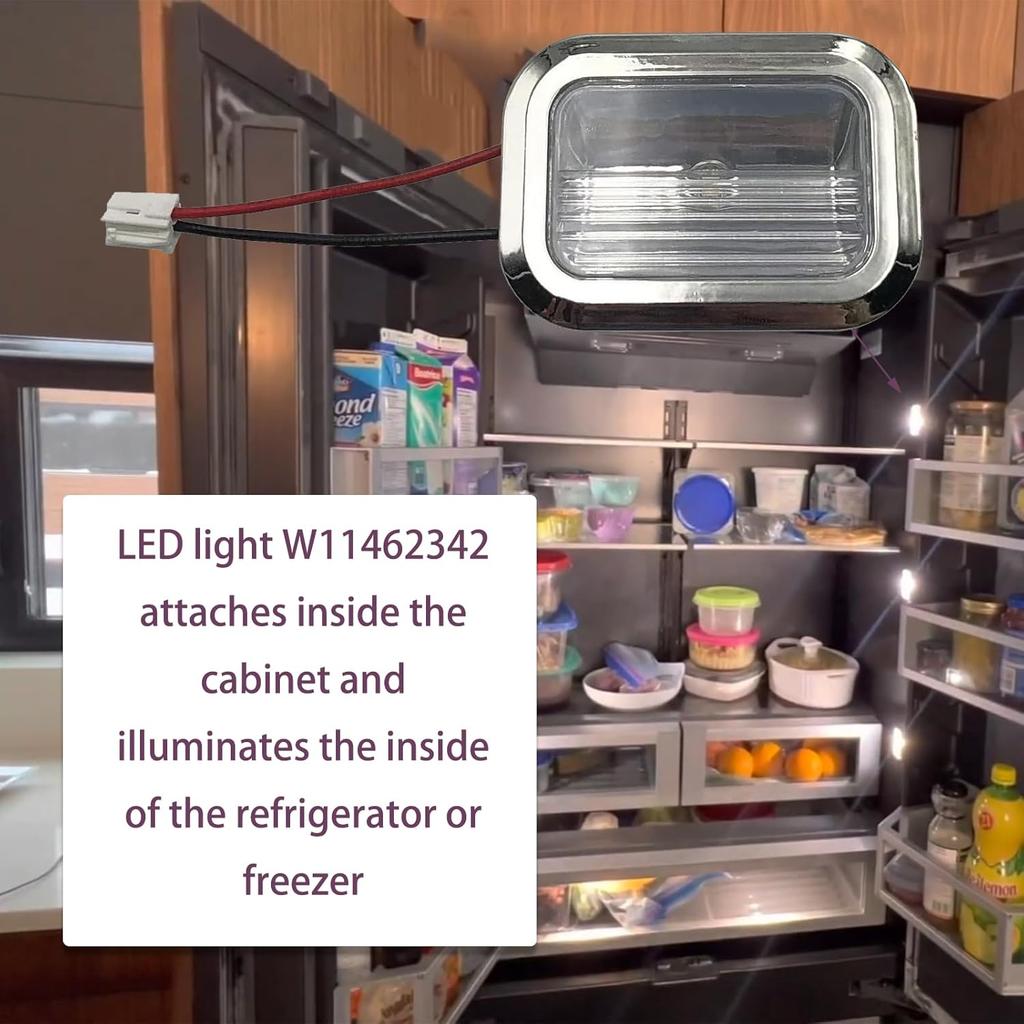 W11462342 W10843339 W10908166 W10607479 For Whirlpool Kitchenaid Kenmore Refrigerator LED Module assembly Replacement refrigerator light