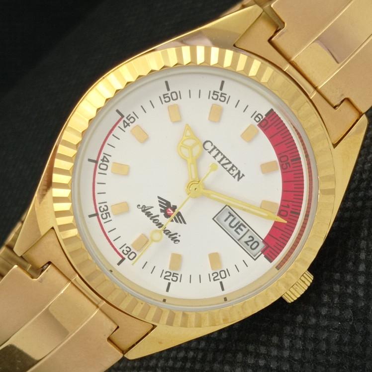 

REFURBISHED VINTAGE CITIZEN AUTO 8200 JAPAN MENS D/D WHITE WATCH 610b-a317806-9 SKU610b-a317806