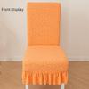 Skirt Edge Seat Covers Jacquard Dining Chair Protector Comfortable Chair Covers  Household