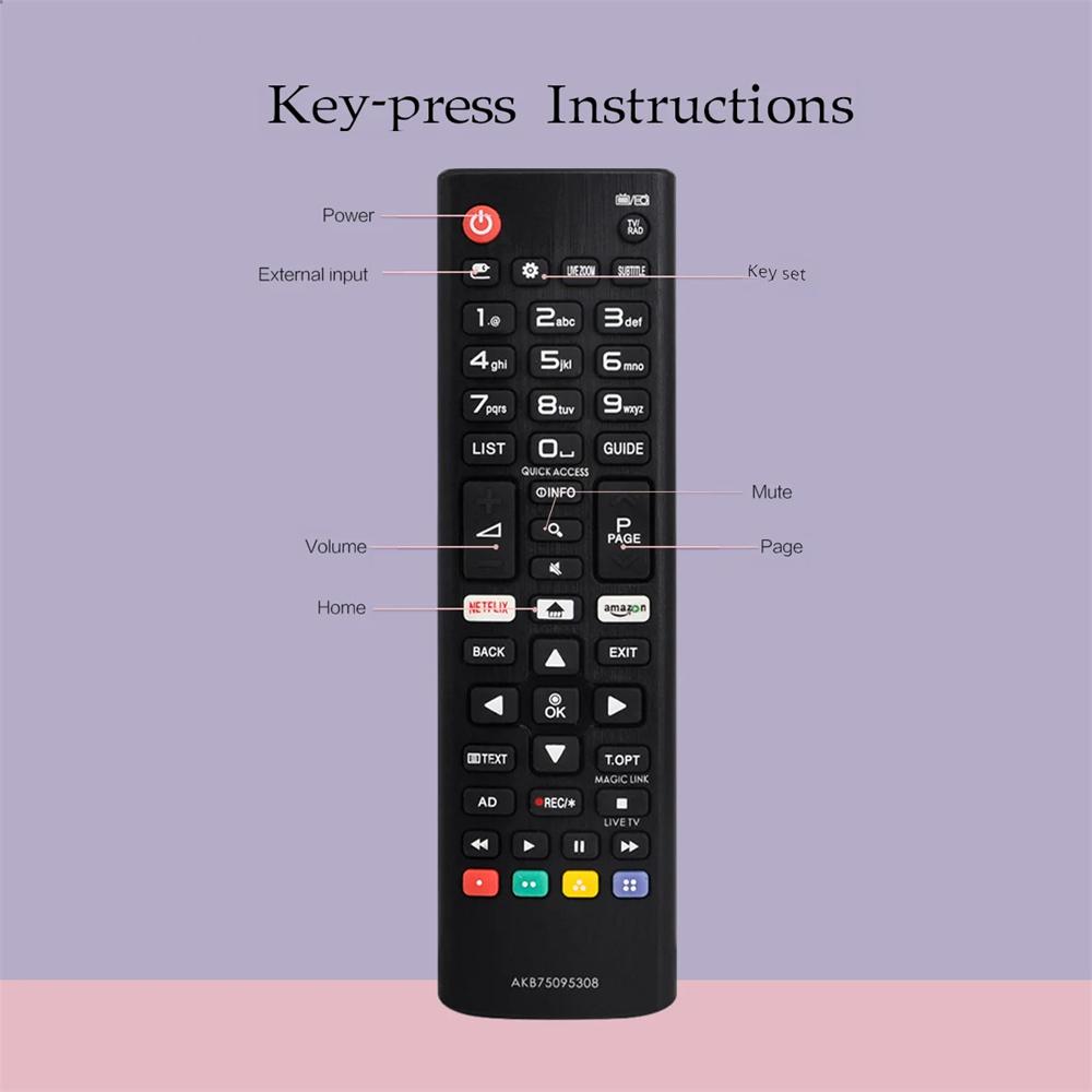 Replacement Remote Control Remote Controller for Smart TV AKB75095308 55UJ630V 65UJ630V 43UJ630V