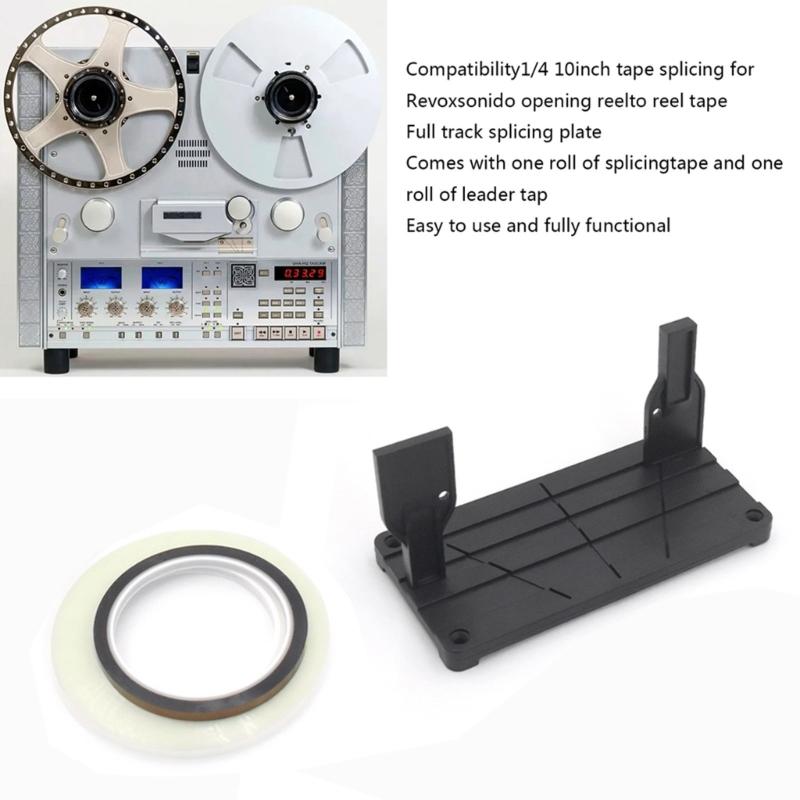 Universal Tape Splicing Rail for 1/2 1/4 1/8 10inch Reel to Reel Cassettes Ensuring Secure Splicing
