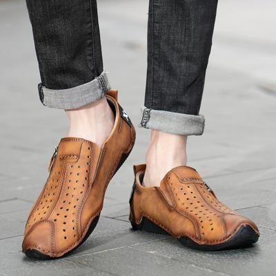 Pantofivara la modă noi, casual și confortabili, cu caracatiță, tip fasole, pentru bărbați, perforați, respirabili, pentru sport în aer liber și pantofi casual