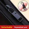 4pcs Removable Zip Puller, Jeans Backpack Jacket Clothes Shoes Boots Replacement Zip Accessories, Sewing Tools