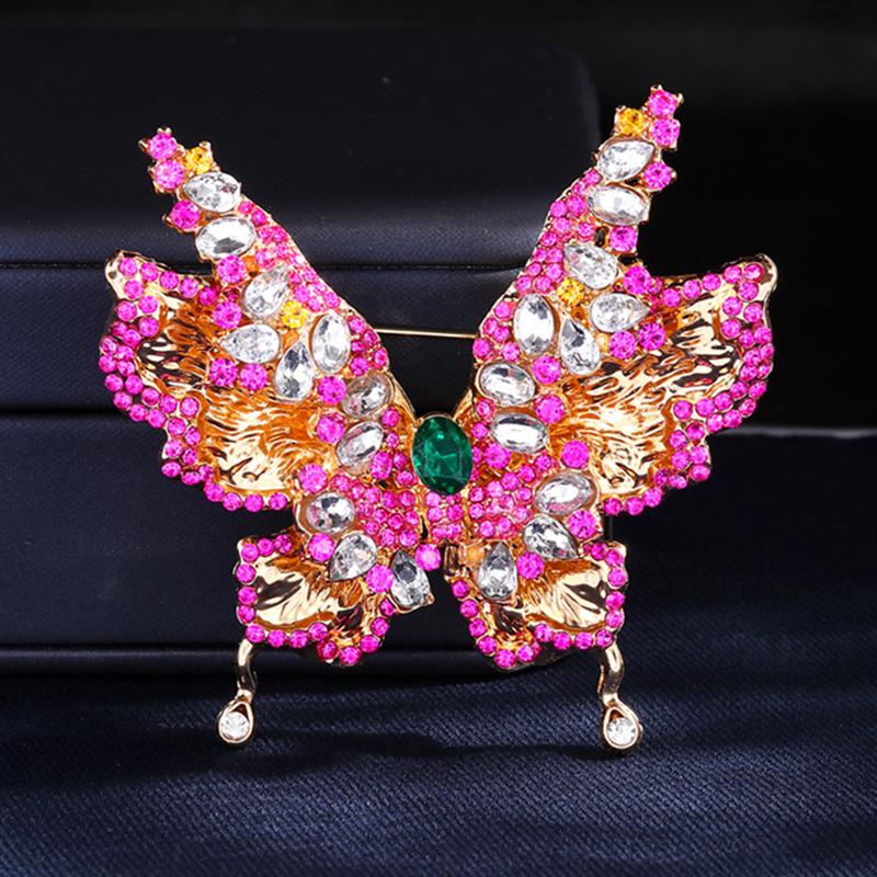 Luxury Exquisite Butterfly Brooches For Women Girls  Insects Pins Versatile Shiny Corsage Clothing Accessories Gifts