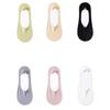 6Pairs Solid Color Invisible Short Socks Mesh Summer Thin Socks Fashion Ice Silk Boat Socks  Summer