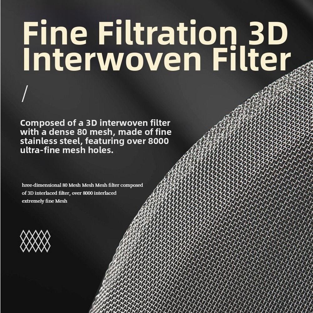 Rust-Free French Press Coffee Maker Thickened Glass Cold Coffee Brewer Hand Punch Pot  Office Use