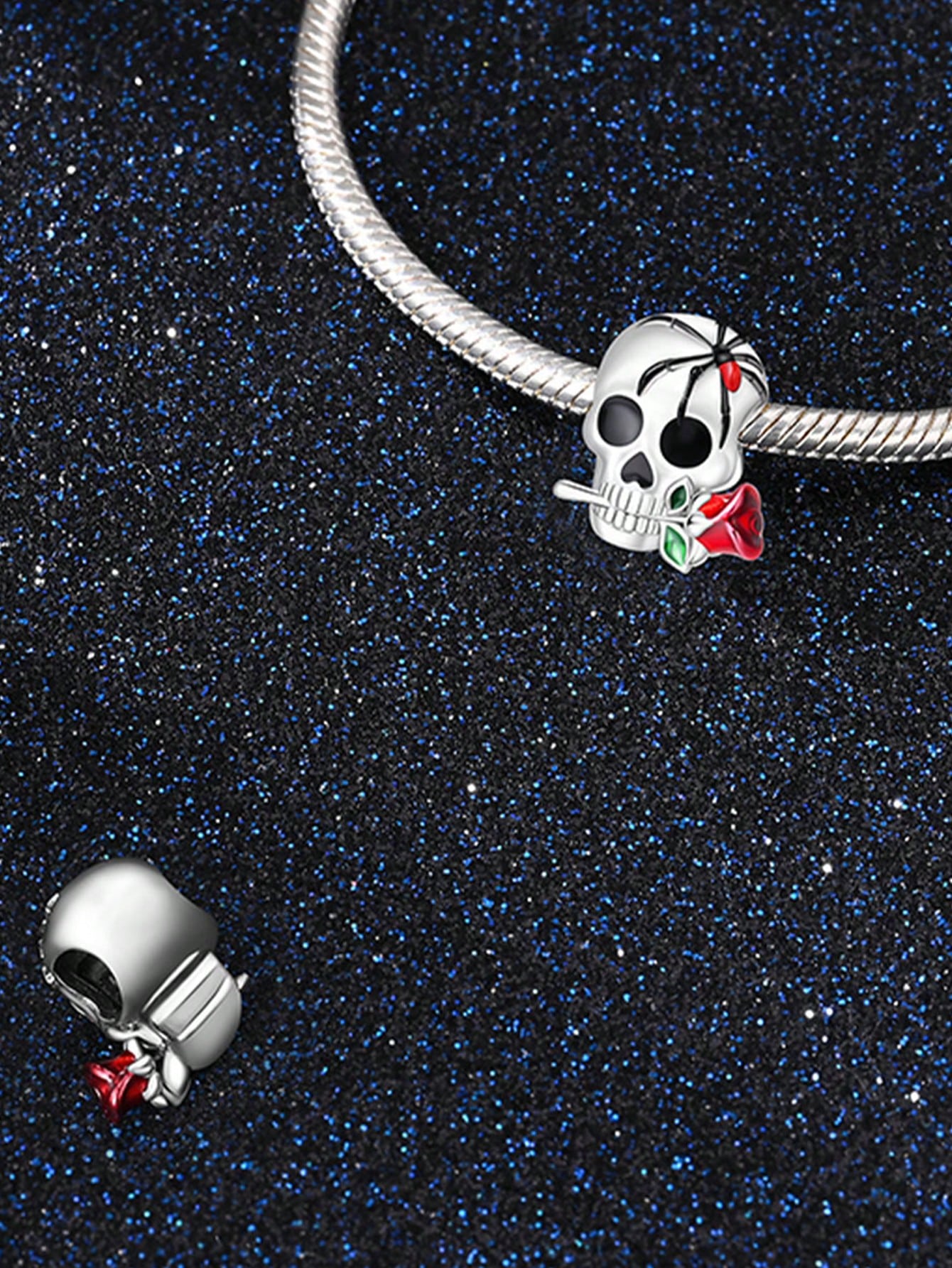 

Charm Bead Components Plata Halloween Sun Rose Skull Bead Components Charm Bead Component Copper Metal Plated Compatible With Copper Metal Authentic