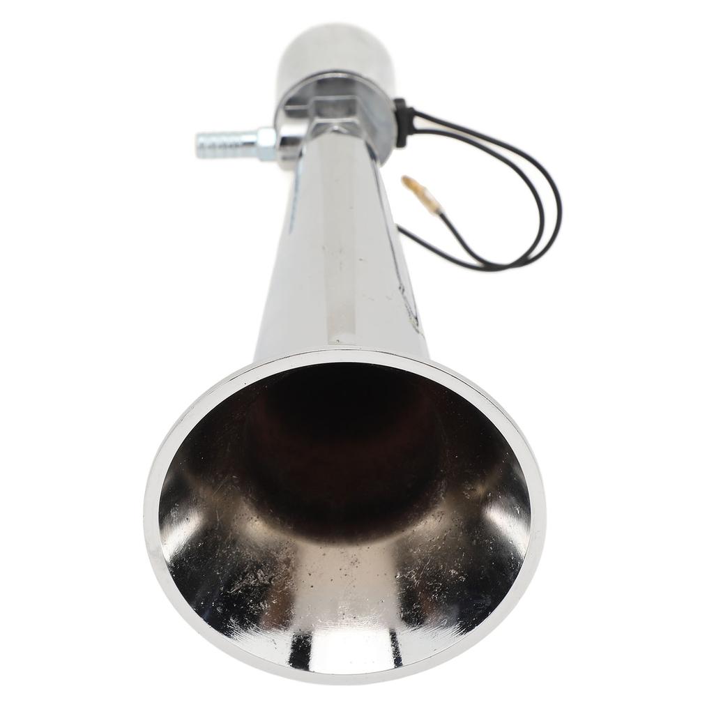 Car Air Horn Universal Rustproof 150DB Metal Loud Silver Truck Whistle Horn for 12V 24V Boat Yacht RV Motocycle