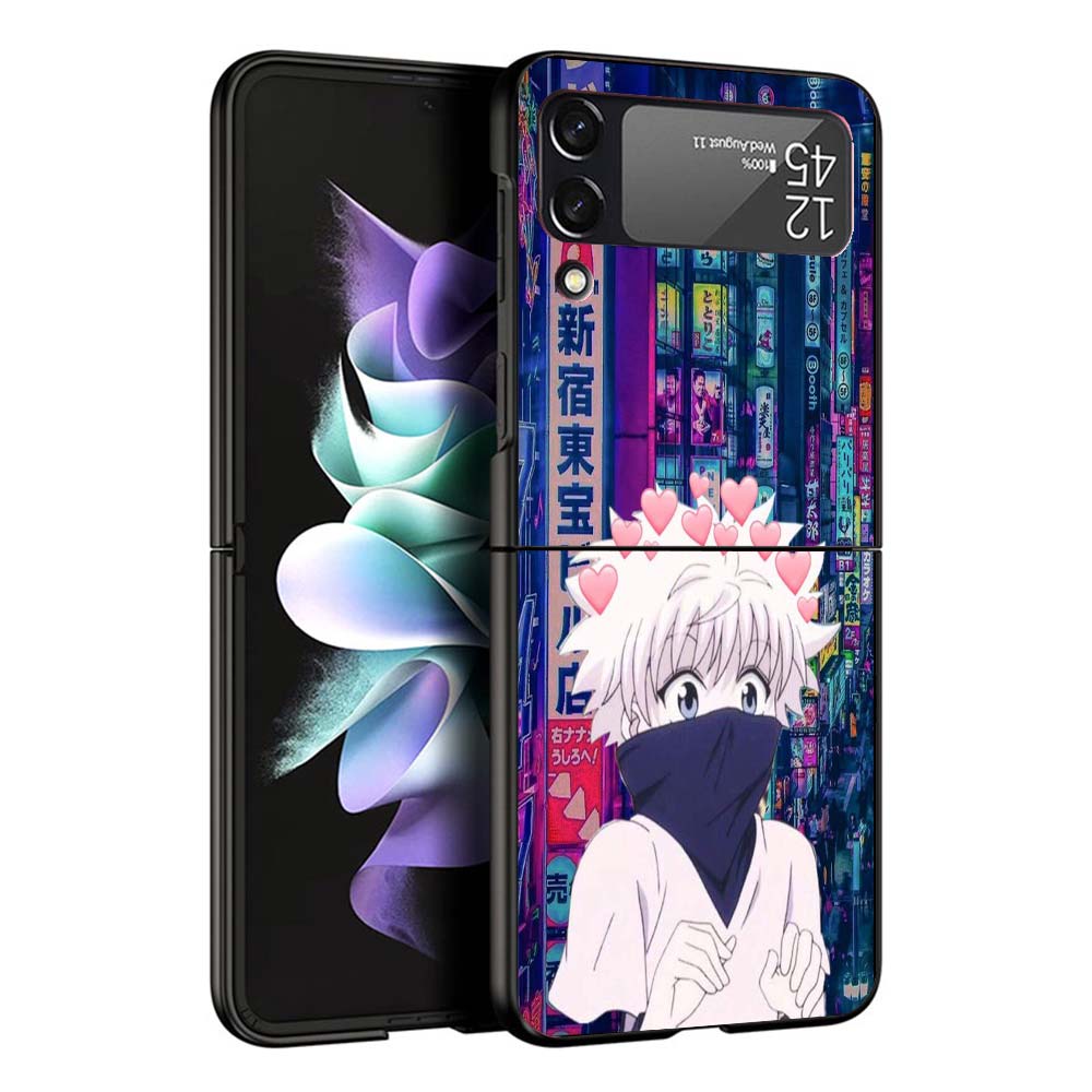 HunterX Killua Phone Case For Samsung Galaxy Z Flip7 Flip6 5G Flip5 Flip4 Flip3 ZFlip 7 6 3 4 5 Shockproof Back Cover Galaxy Z F