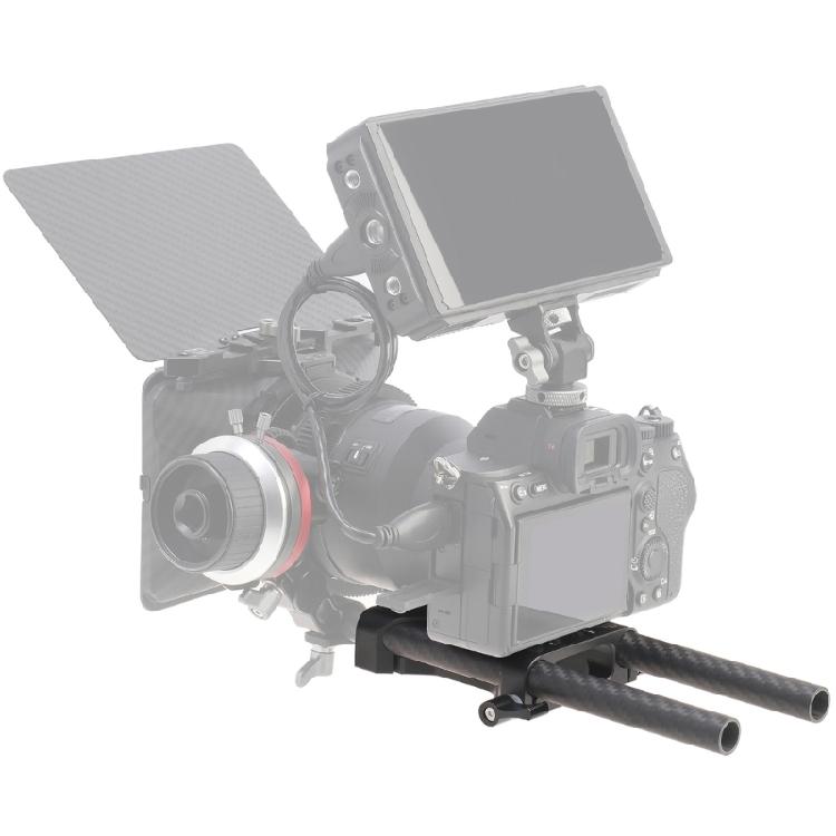 Universal Quick Release System With 15mm Double Hole Tube Clamp Ensuring Stable Camera Support For Photography On Tripods