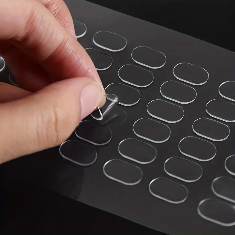 200 stuks Transparante Dubbelzijdige Tape Pads - Niet-Markering, Antislip Lijm voor Doe-het-zelf Projecten & Modelauto Decoratie Dubbel