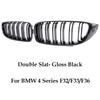 new Front Bumper Kidney Gloss Black Grill For BMW 4 Series Gran F32 F33 F36 F80 F82 2013-