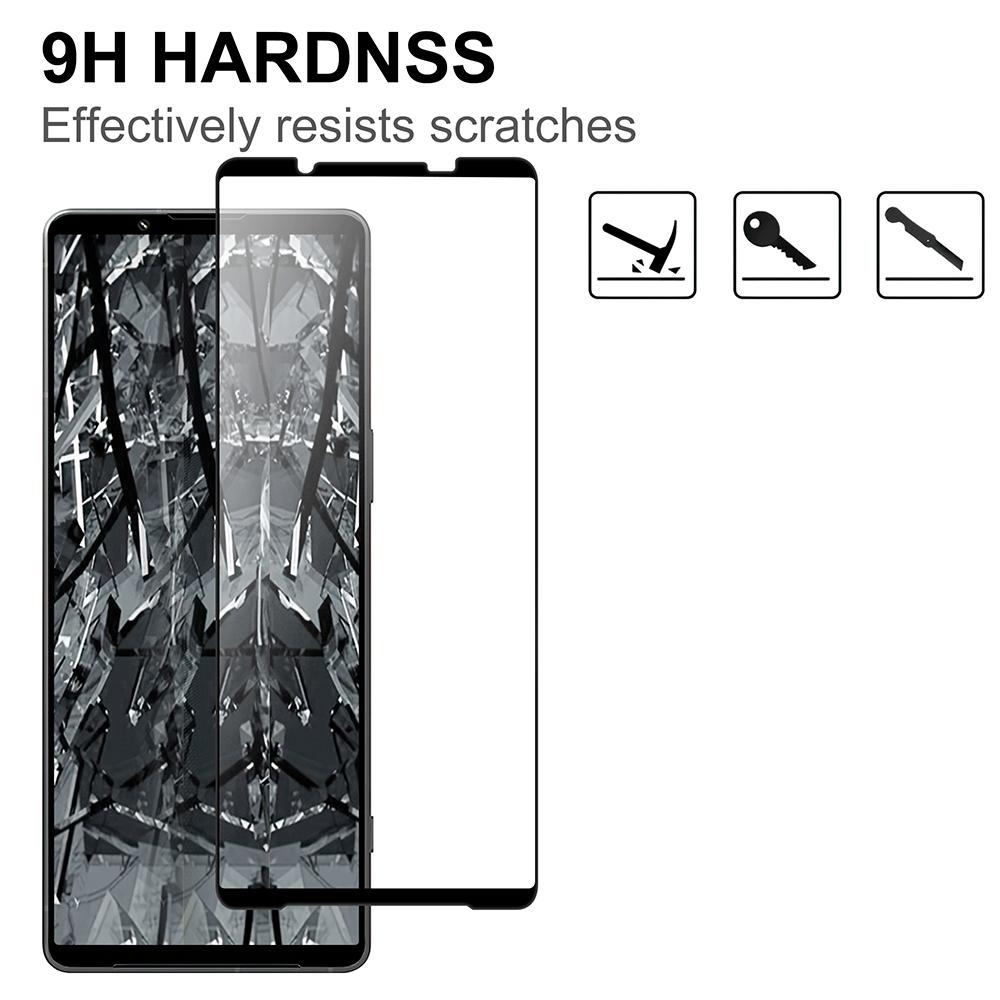 Für Sony Xperia 1 VI Displayschutzfolie Schwarzer Rand AGC Glas HD Klar Bildschirmschutzfolie