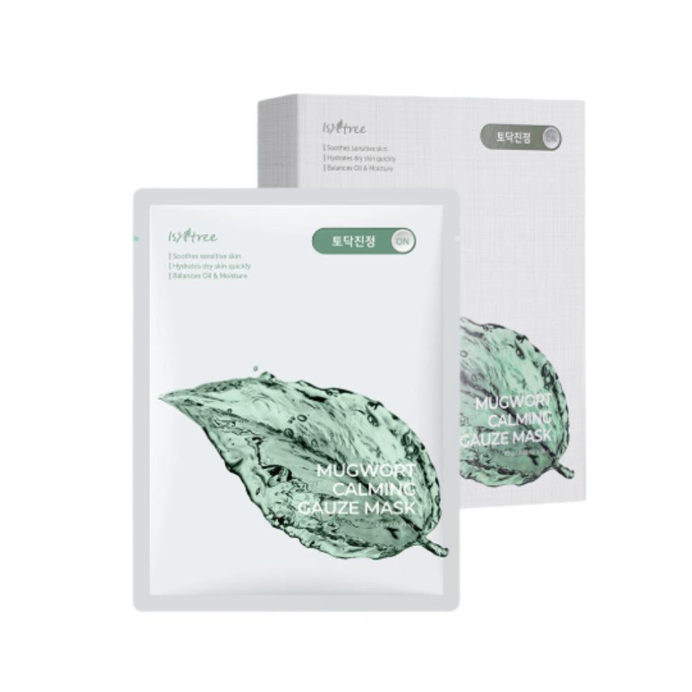 

Isntree Mugwort Calming Gauze Mask 10 Sheets Soothing & Redness-Relief Sheet Mask