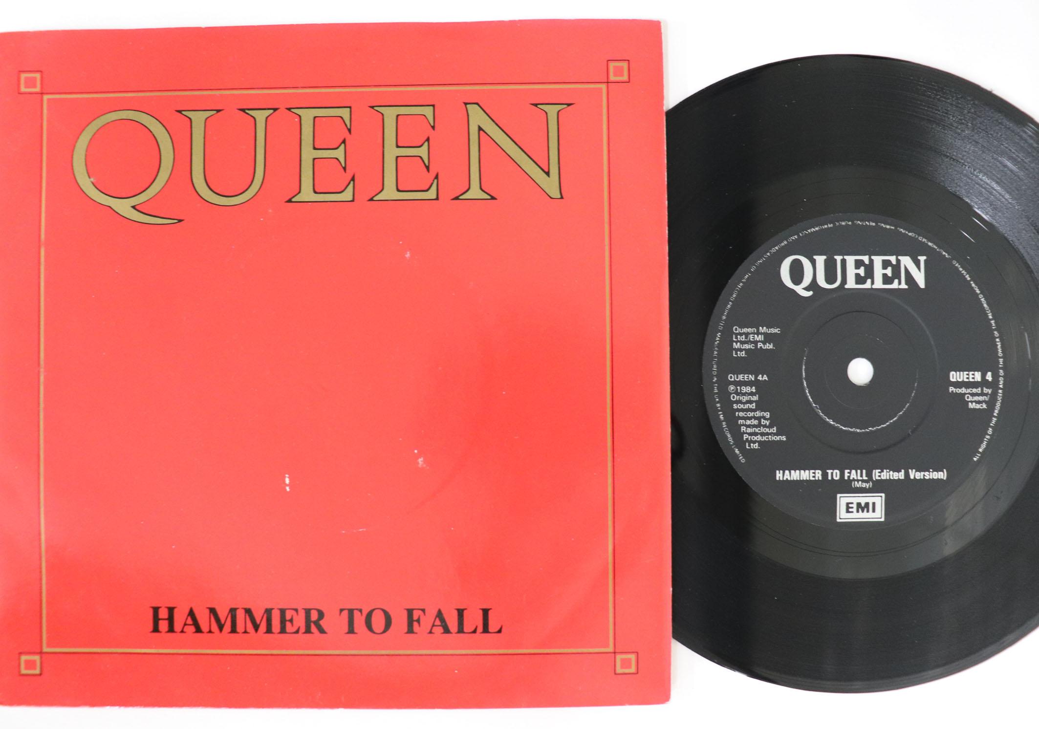 

7inch Record QUEEN - Hammer To Fall QUEEN4 EMI 1984 UK Rock Used