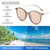 [FEISEDY] Sunglasses UV400 UV Protection, Round Shape, Small, Stylish, Lightweight, Fashionable, for Commuting, Travel, Driving, Men's & Women's,
