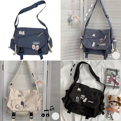 Nylon Handbags Shoulder Bag Large Capacity Crossbody Bags for Teenager Messenger Bag Student School Bags