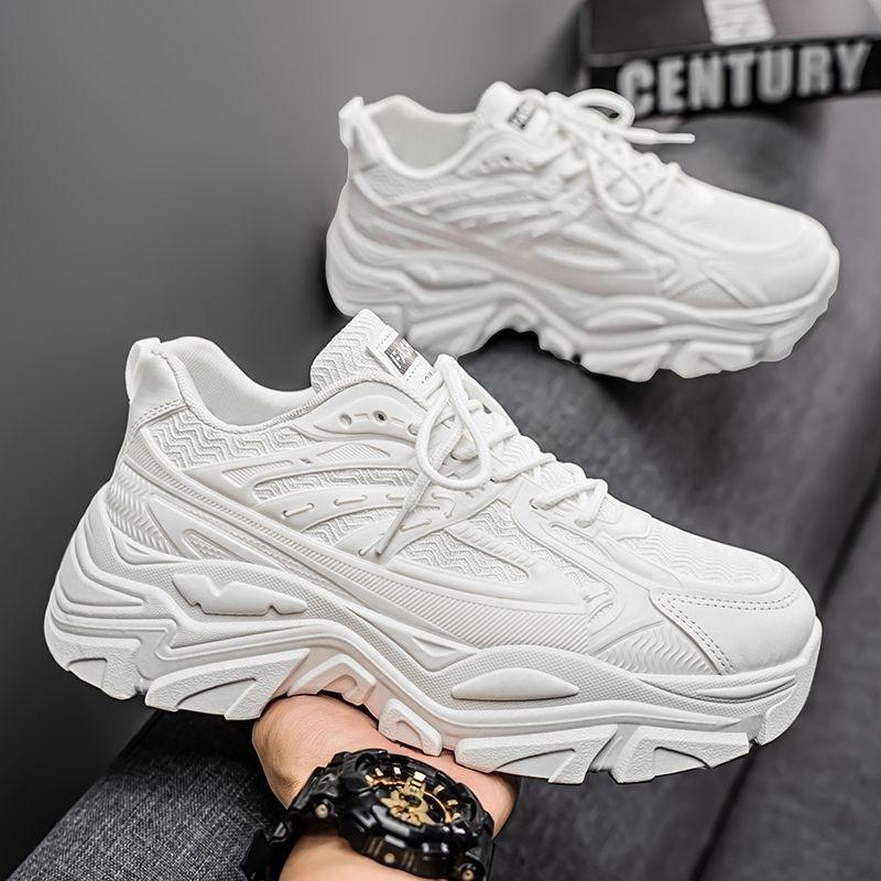 Summer Men's Shoes New Little White Shoes Men's Trend Versatile Thick-soled Young Sports and Leisure Men
