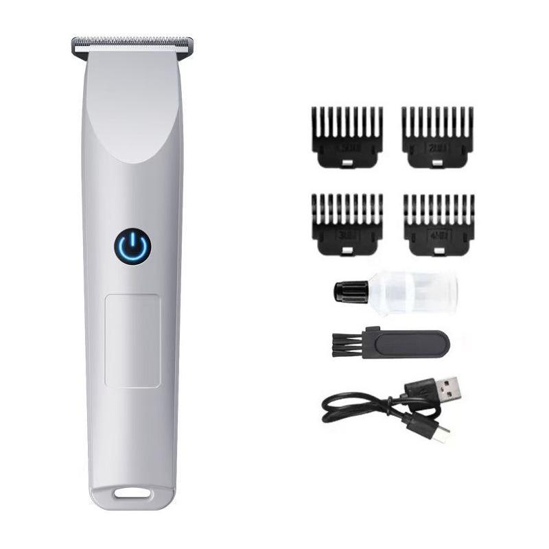 Wireless Digital Display Hair Clipper - Rechargeable Electric Barber Tool for Salon & Home Use