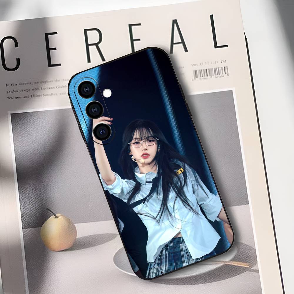 K-Karina A-AespaS Phone Case For Samsung Galaxy A73,A72,A71,A70,A53,A52,A51,Soft Silicone Black Cover