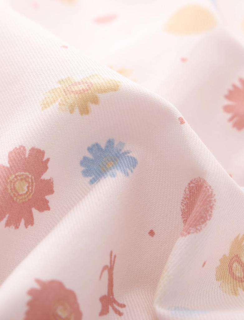 Kaituck Family Made In Japan Viyella Brushed Shirt Long Floral Sizes Pink and Floral Women's Pajamas, Sleeve, 100% Cotton, Print, Spring/Autumn, M/L