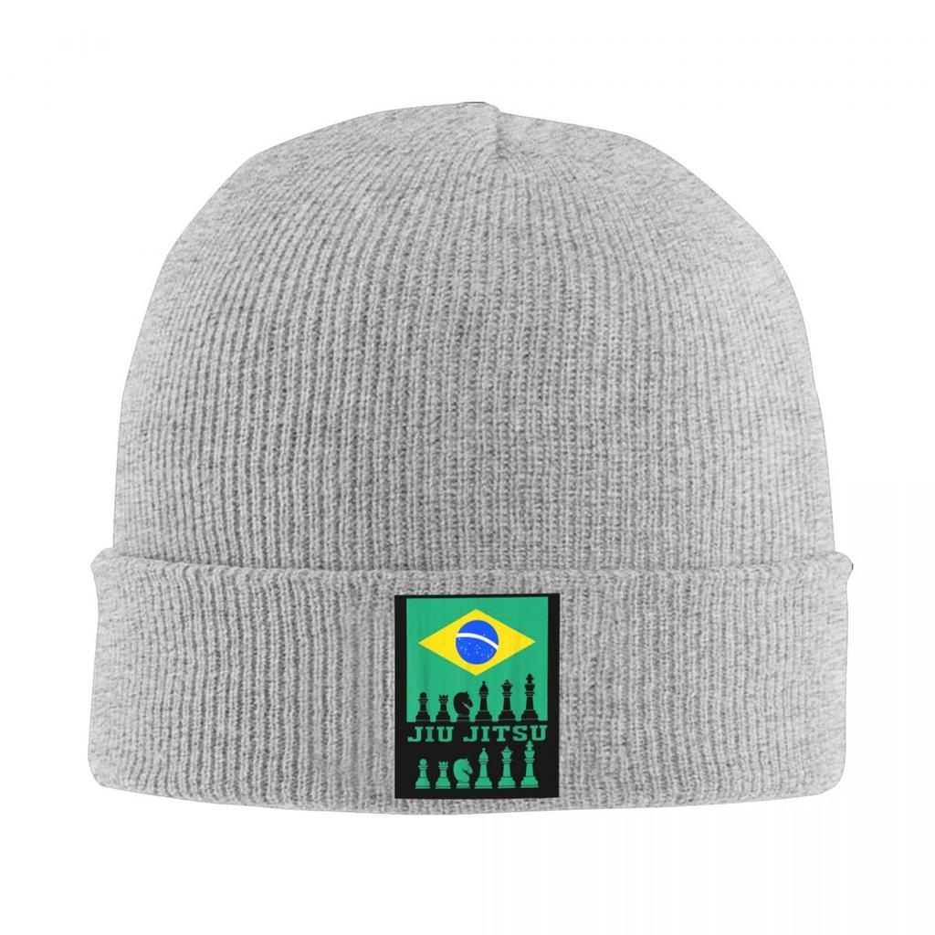 Brazilian Jiu Jitsu Flag Jiu Jitsu Chess Warm Knitted Cap Winter Knit Bonnet Hat Skullies Beanies Hip Hop Caps for Unisex