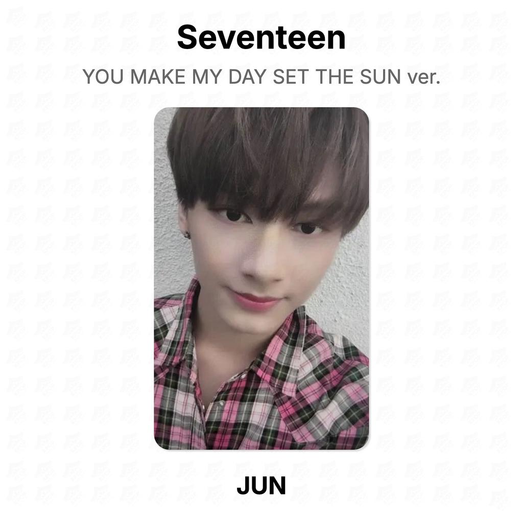 Seventeen YOU MAKE MY DAY SET THE SUN ver. Official Photocard