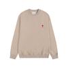 Sweatshirt Unisexe AMI ANCIENT en Coton avec Petite Broderie Cœur - Style Automne/Hiver, Col Rond, Coupe Ample, Décontracté.