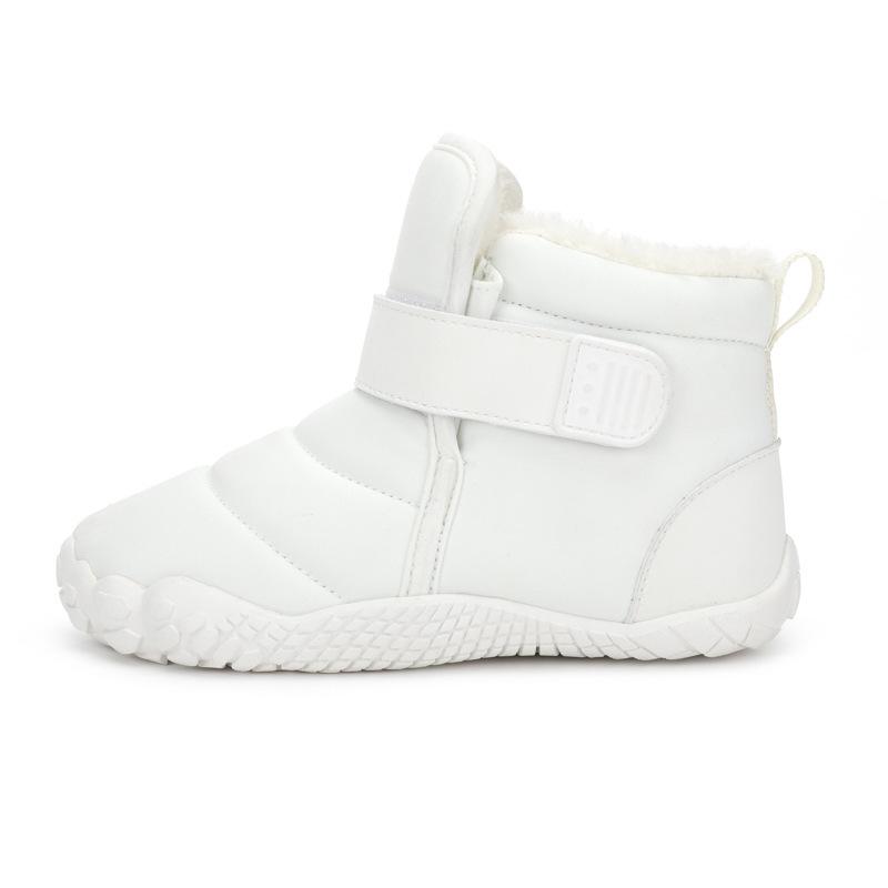 Winter Velcro velvet children's snow boots Korean version of casual cotton shoes with soft soles to keep warm boys and girls cotton boots versatile