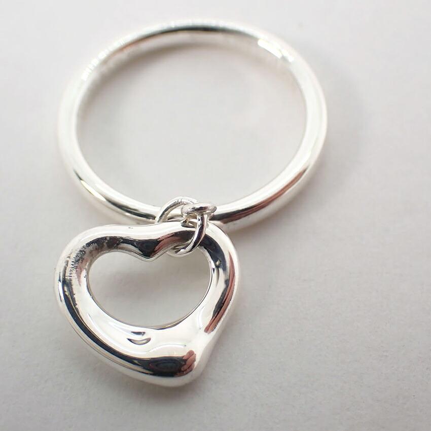 [Used] TIFFANY 925 Open Heart Ring / Size 7 / j9-3