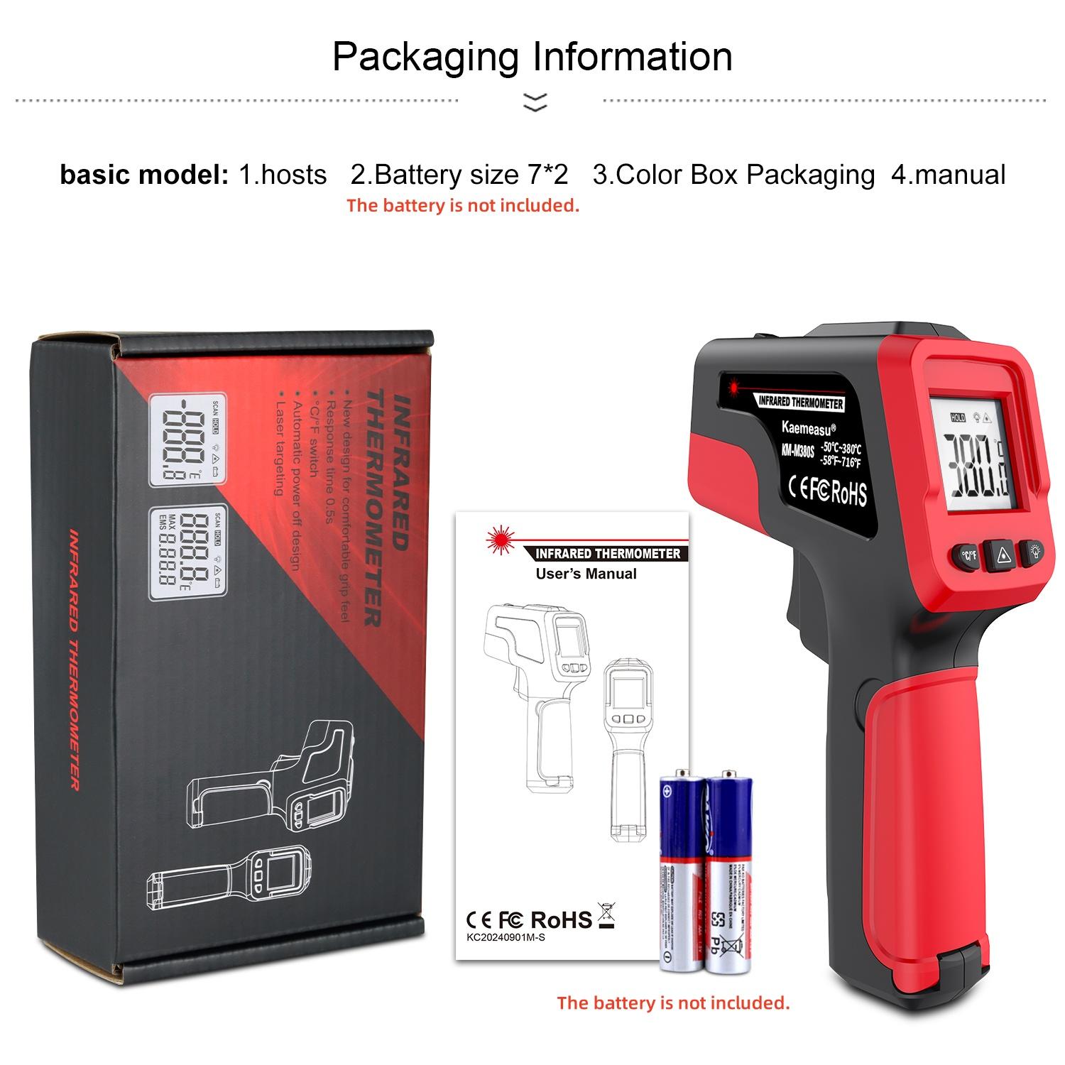 

Infrared Thermometer Highly Sensitive Non-contact Temperature Measuring thermometer Handheld Industrial High-Precision Electron