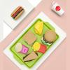 9 PCS Set Detachable Plastic Snack Hamburger Pretend Toy Kids Kitchen Play House Food Toy