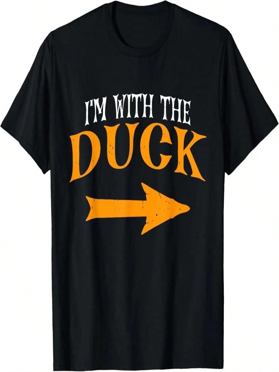 I m With Duck Halloween Costume Funny Couples Duck T-Shirt S разноцветный