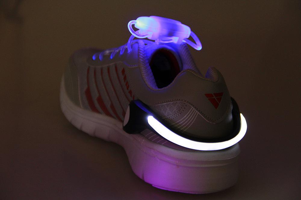 

flash shoe clip, various colors, luminous shoe clip with light glow stick party lights halloween decoration