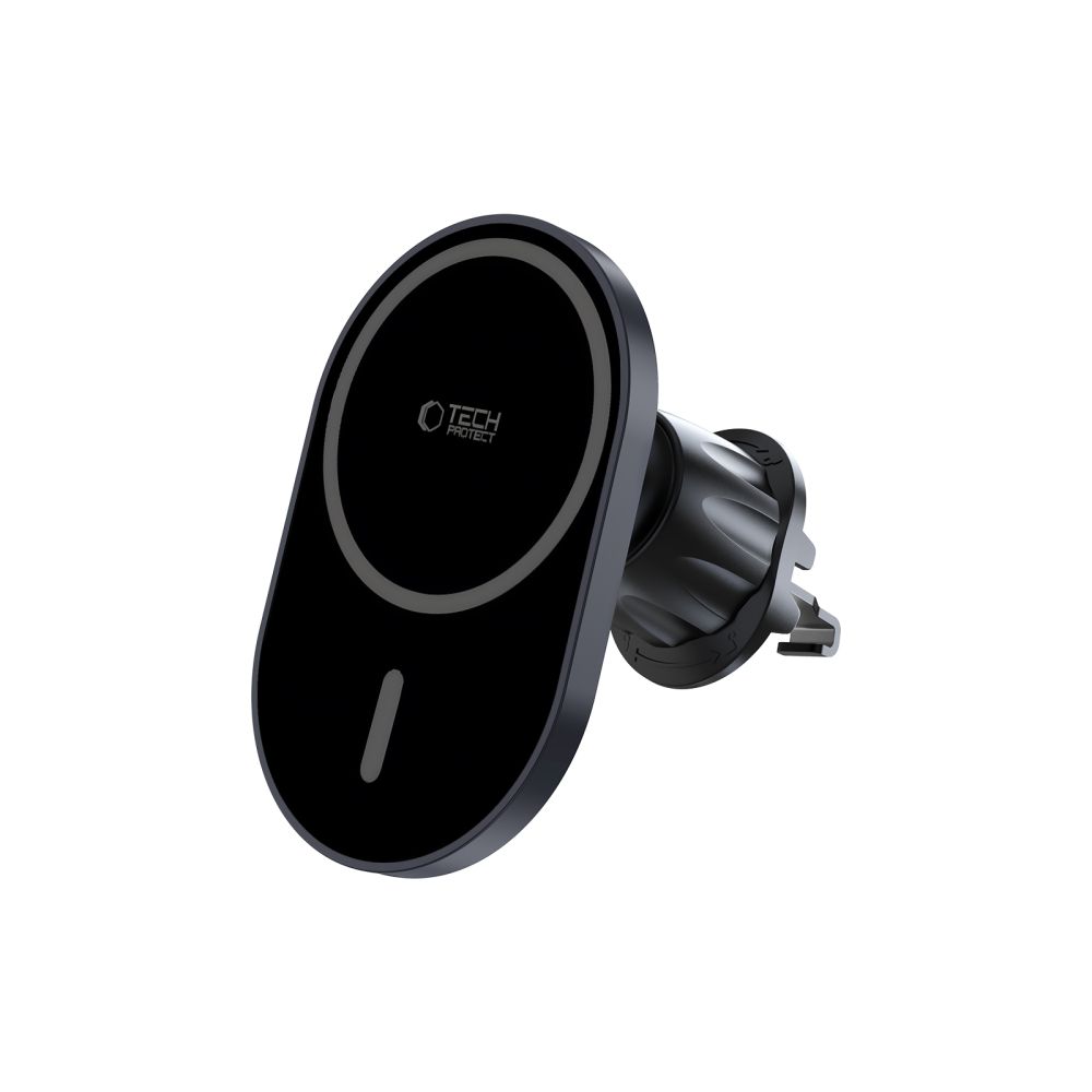 Tech-Protect Mm15W-V6 Magnetic Magsafe Dashboard & Vent Car Mount Wireless Charger 15W Black/Black