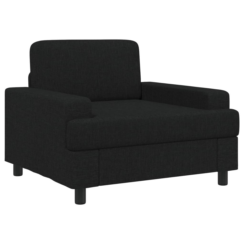 Armchair Black Fabric