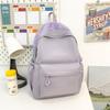 Schoolbag Schoolbag for Female Students Ins Wind Simple Korean Version of Casual Junior High School Students Backpack Large Capacity High School