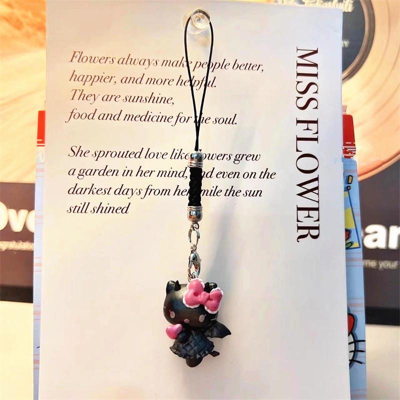 

Sanrio Kawaii Hello Kitty Phone Case Pendant Lanyard Samsung Huawei Xiaomi Girl Bag Car Key Hanging Rope U for iPhone disk Kid Friendly Entertaining