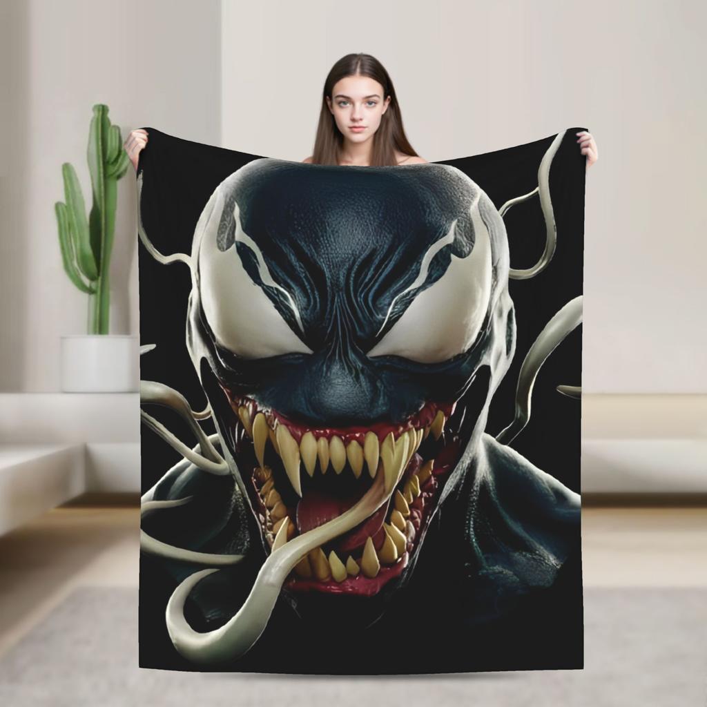 Venom Blanket Plush Awesome Soft Throw Blanket for Coverlet Decoration